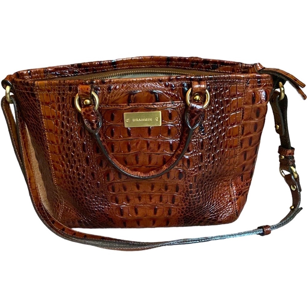 Brahmin Leather Crocodile Handbag
